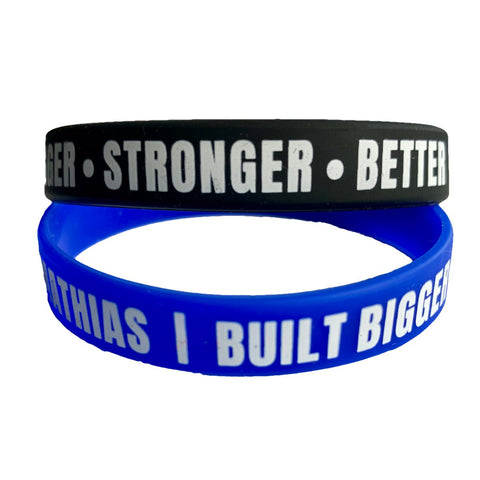 Built Bigger Stronger Better Wristband - Strength World