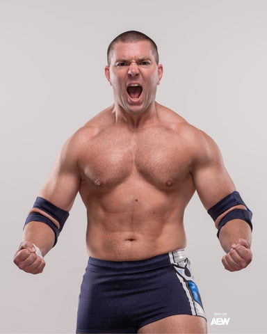 Mathias 8x10 Photo - AEW Machine Flex - Strength World