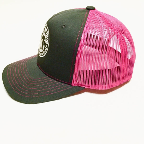 Mathias Method Snapback Hat - Charcoal/Pink - Strength World