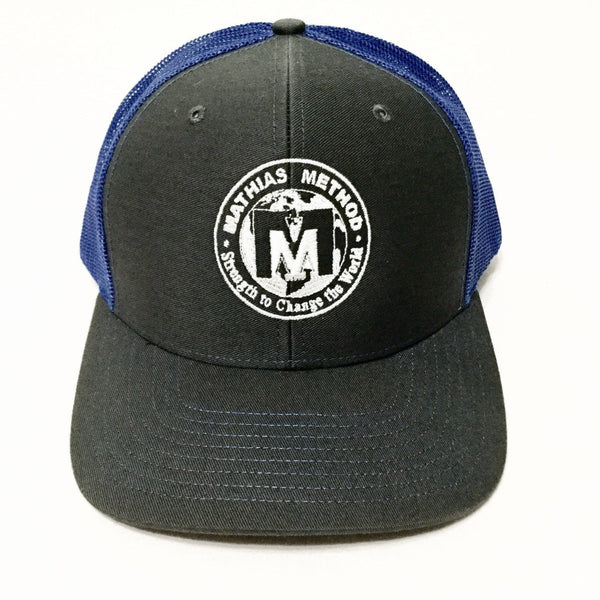 Mathias Method Snapback Hat - Charcoal/Royal Blue - Strength World