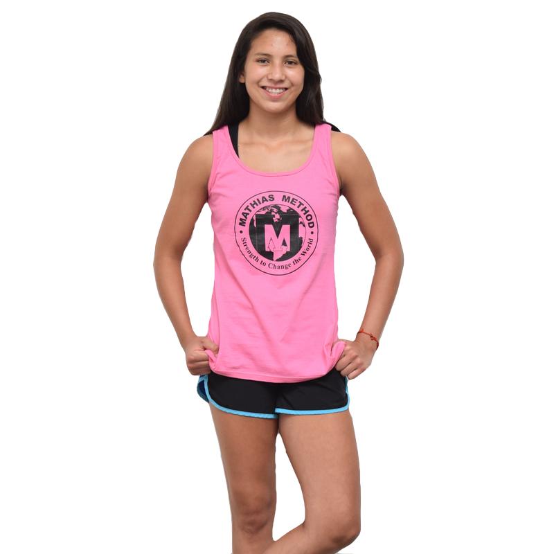 Youth Pink Tank Top for Breast Cancer Awareness Month - Strength World